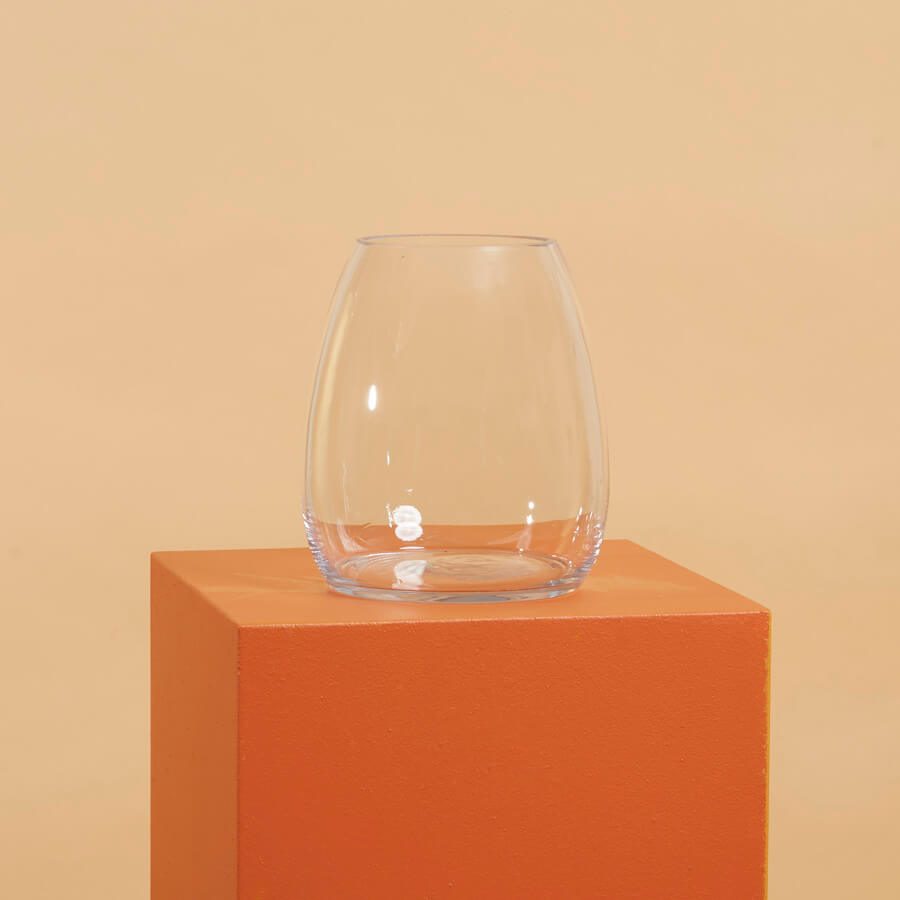 Glass Claire Vase(19Dx23cmH)