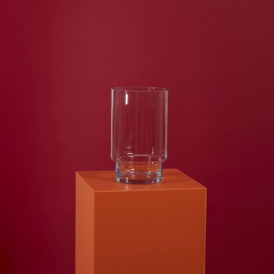 Glass Lucy vase- 25cmh x 15cmd