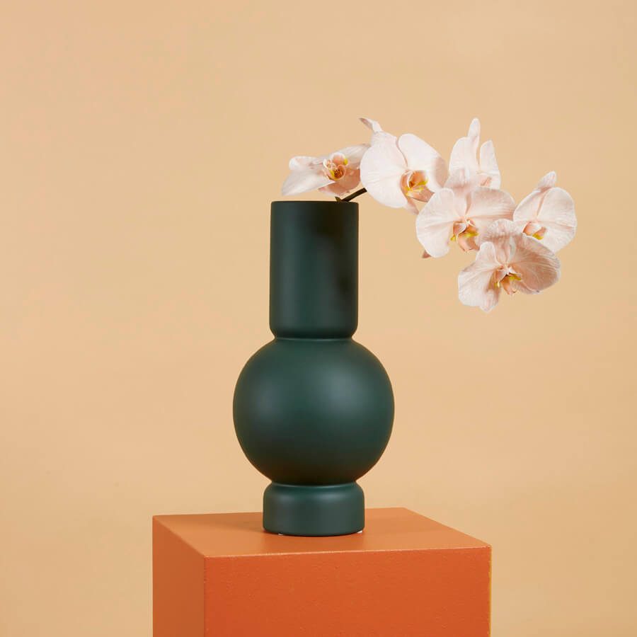 Isobel Vase- Emerald 35.5cmh x 17.5cmd